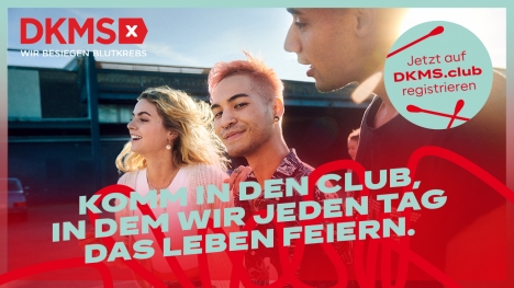 "DKMS-Fightclub" entwickelt neue Kampagne - Für die Filme und Print-Motive der aktuellen DKMS-Kampagne wurde mit echten Unterstützer*innen, Patient*innen und Spender*innen gearbeitet; Foto: Leagas Delaney